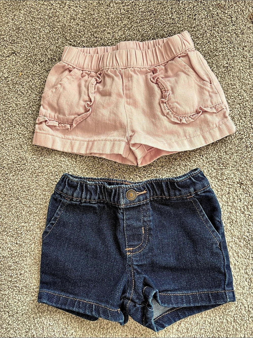 Garanimals Baby Pull-On Shorts Bundle Pink & Blue 0-3M